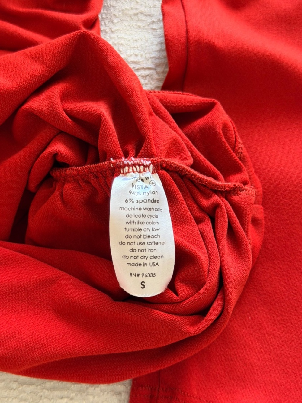 Susana Monaco Brick Color Long Sleeve Top Size S - Picture 6 of 6